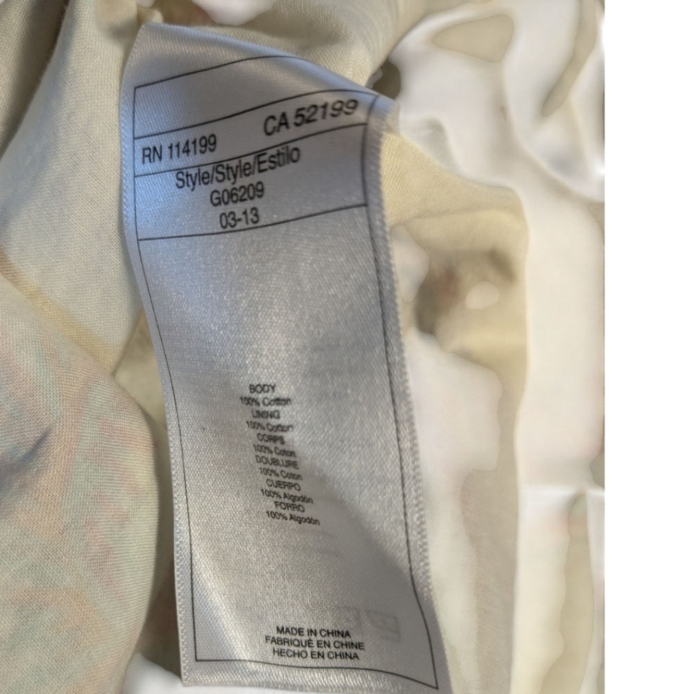 Quicksilver Boho Floral Maxi Dress 100% Cotton Feather Print Floor Lengt… - Picture 16 of 16